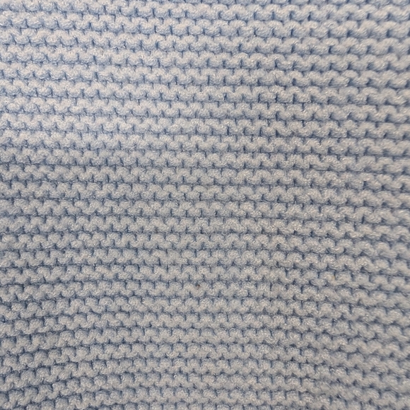 WOMANCE BABY BLUE CABLE KNIT SWEATER SIZE SMALL - Picture 4 of 7